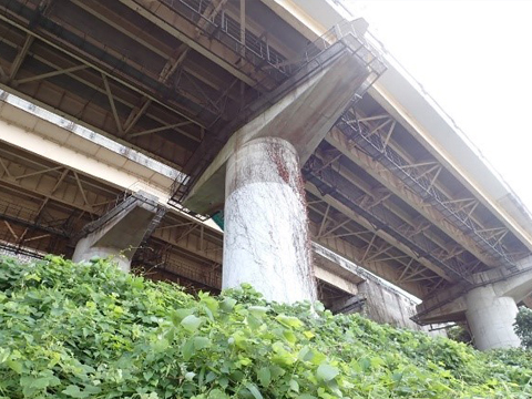 ②小山高架橋の橋梁全