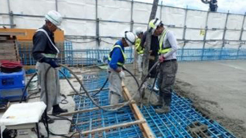 現場打ち床版の施工状況
