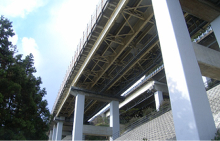 中村高架橋の橋梁全景