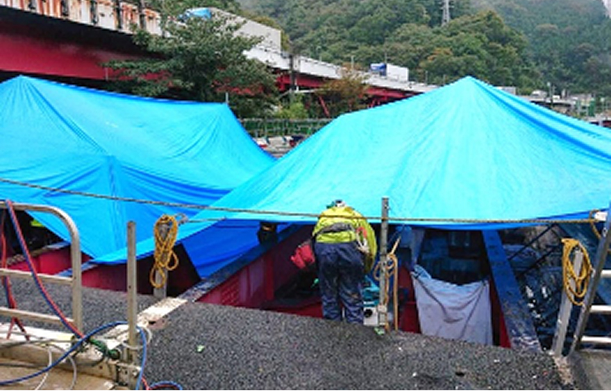 雨天対策設備の設置状況